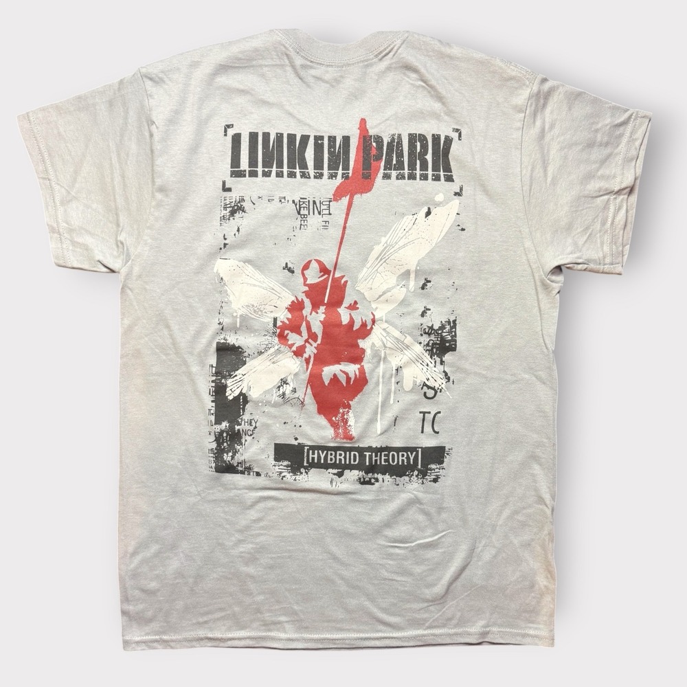Linkin Park Hybrid Theory Graphic T-Shirt Mens Medium Gray Short Sleeve Band Tee